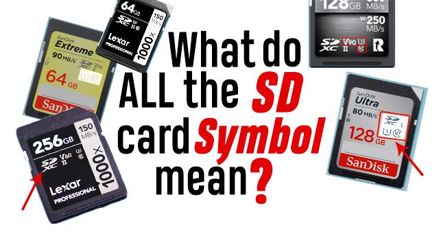 Various sd card symbol