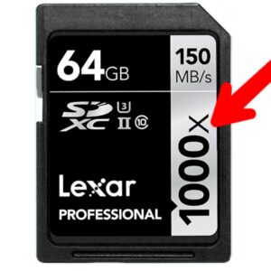 x speed rating on sd card